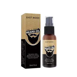 Men's Beard Care Oil, Facial Hair Styling Moisturizing Oil, Relieves Dryness, Blackens & Thickens Beards, Jojoba & Argan Oils, Hydrating