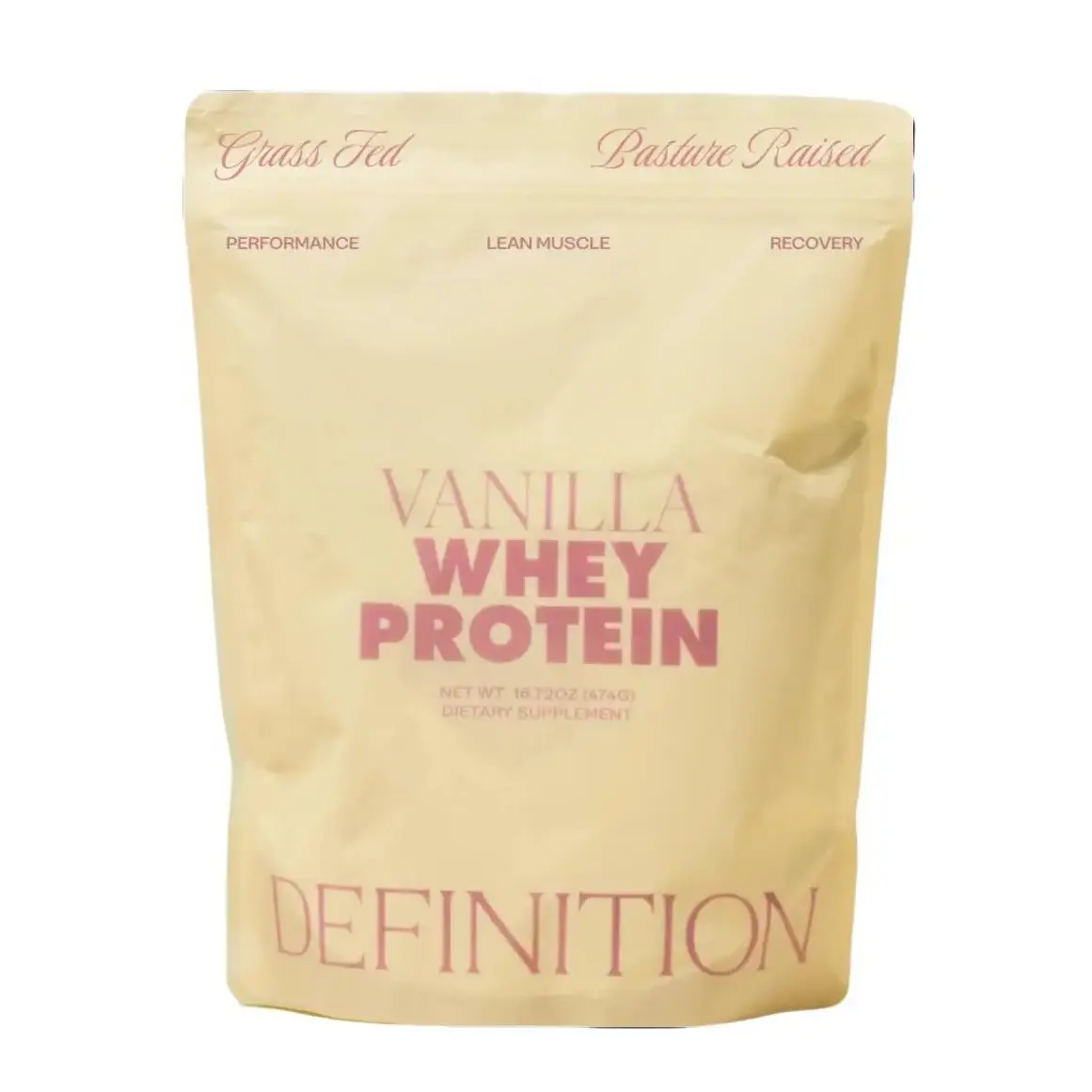 Barre Definition Whey Protein Isolate for Women – 20g Protein, Sugar-Free & Stevia-Free, Grass-Fed & Pasture Raised