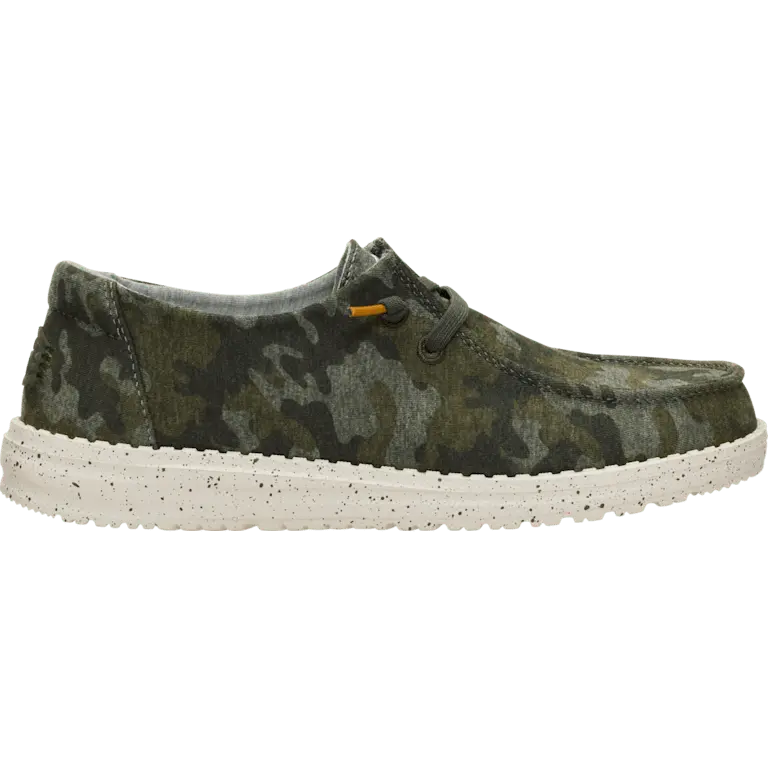 HEYDUDE Wendy Stretch Jersey Camo - Comfortable Slip on Shoes for Women