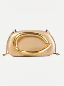 Women's Fashionable Solid Color Box Bag, Vintage Metal Handle Chain Strap Crossbody Bag, Elegant for Party Decor for Women & Girls, Crossbody Clutch Purse