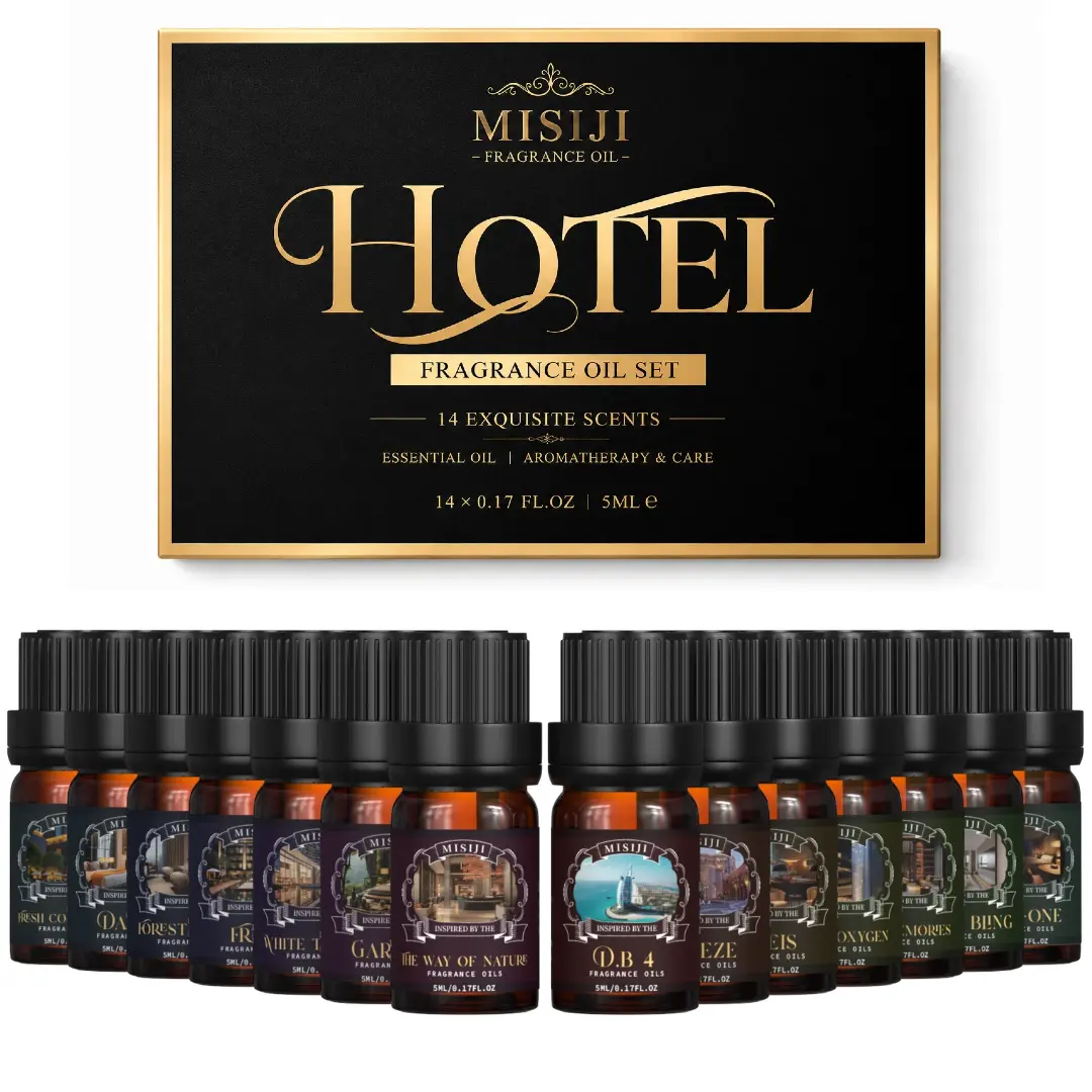 MISIJI Hotel Diffuser Gift Set - Buyers’ Best Picks - 14* 5mL, Hotel Fragrance Gift Set aromatherapy oil MISIJI Hotel Diffuser Gift Set - Buyers’ Best Picks - 14* 5mL, Hotel Fragrance Gift Set aromatherapy oil
