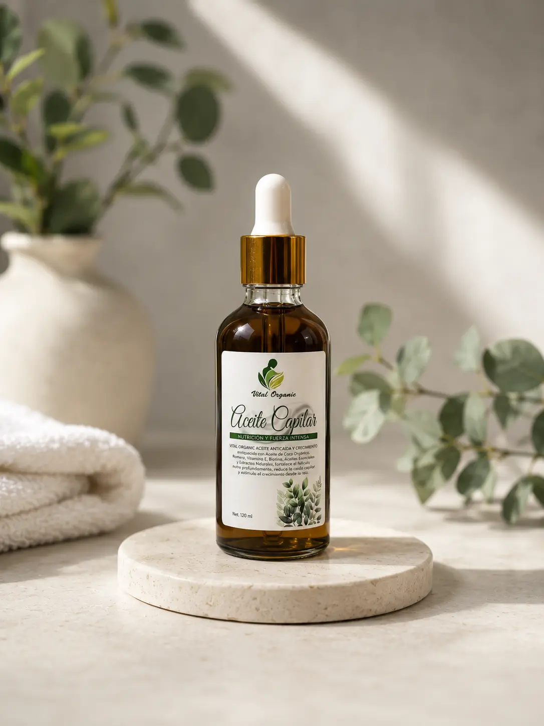 Organic Castor & Plant Extract Haircare Serum, All-Natural Scalp Hair Oil for Thicker, Fuller Hair Growth and Scalp Nourishment