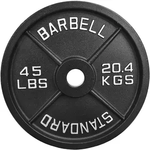 2-inch Olympic Cast Iron Weight Plate For Strength & Weightlifting Home Gym Exercise  Multiple Sizes
