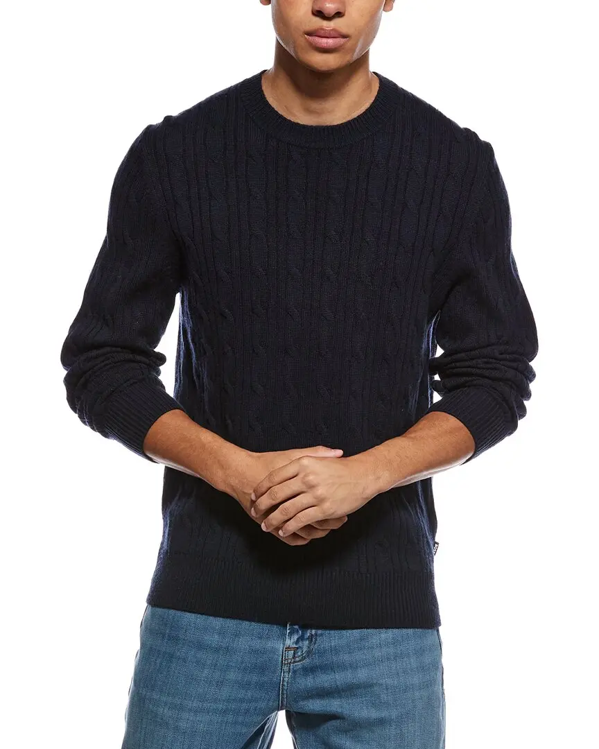 BOSS Hugo Boss Hetico Wool & Cashmere-Blend Crewneck Sweater BOSS Hugo Boss Hetico Wool & Cashmere-Blend Crewneck Sweater