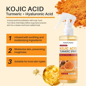Turmeric Body Exfoliating Spray  Gentle Body Peel Mist to Help Remove Dead Skin and Improve Rough Texture, Suitable for All Skin Types,Mother's Day gift