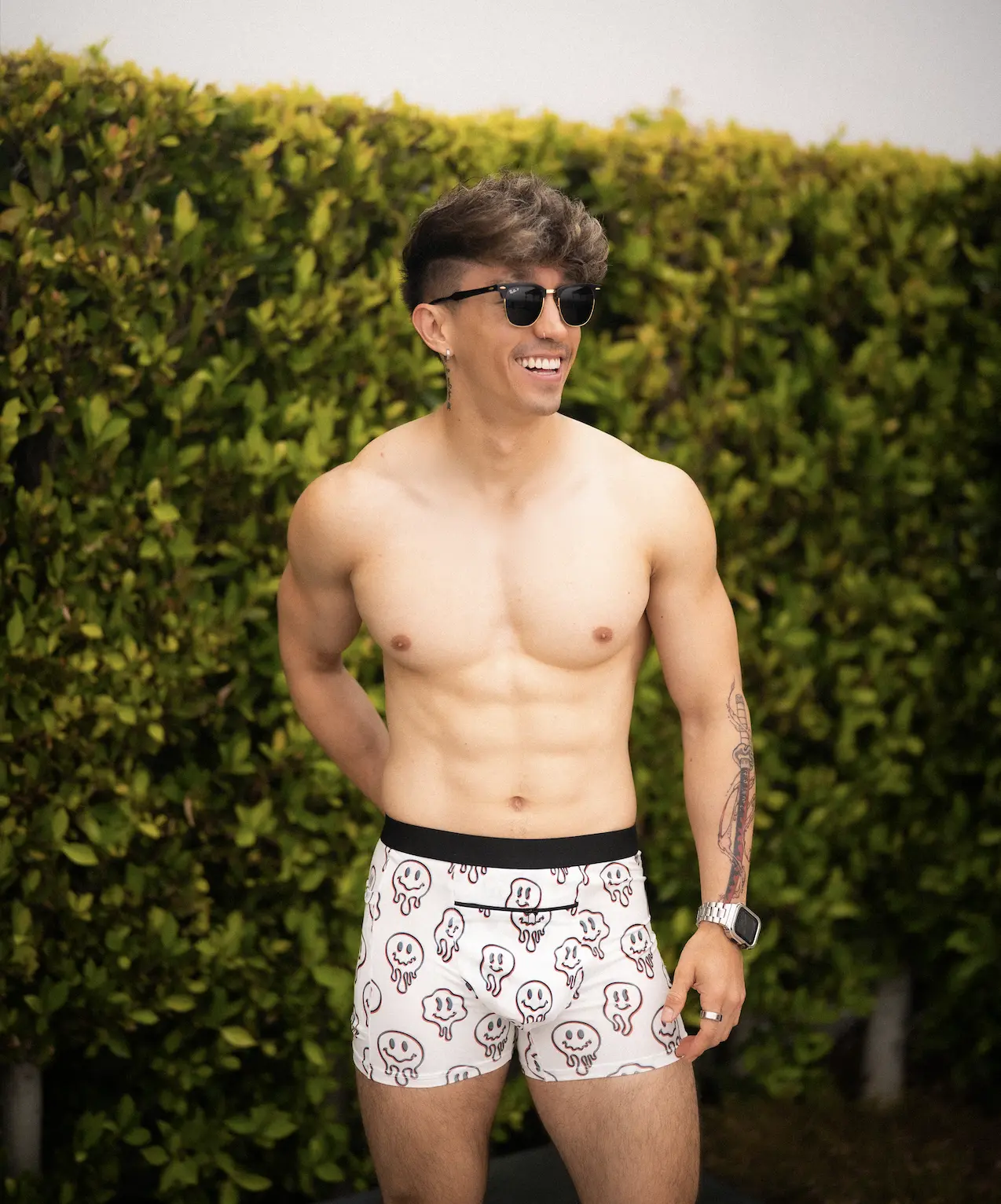 Crouching Tiger Hidden Boxers - Comfortable Boxers with Anti-Chafe Pouch, Hidden Front Pocket, Concealed Phone Pocket & Breathable Fabric Menswear Love