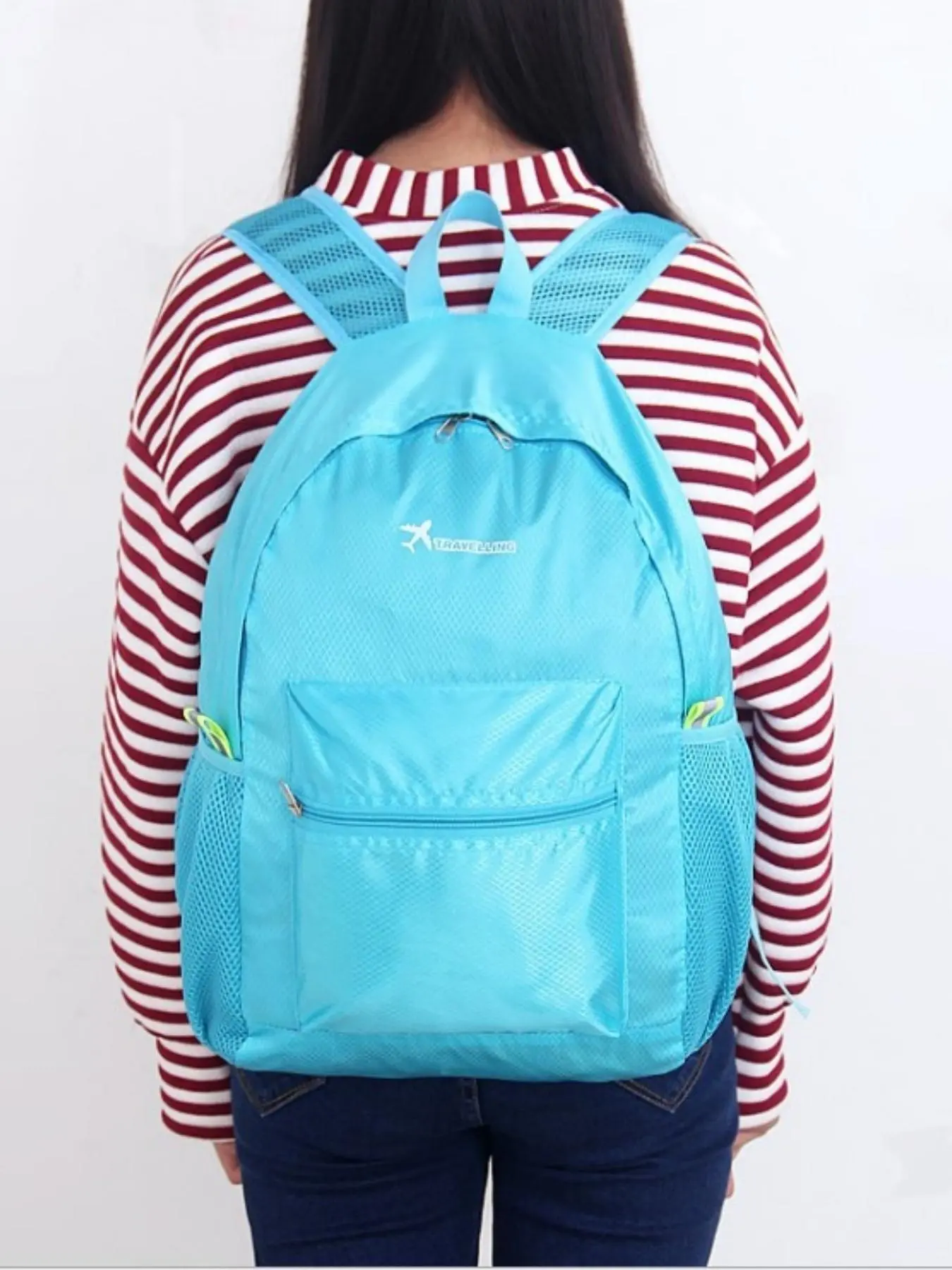 Foldable Backpack, Lightweight Backpack, Student School Bag, Cute School Bag, Casual Outdoor Backpack for Travel, Camping, Hiking, Schoolbags, Student Essentials