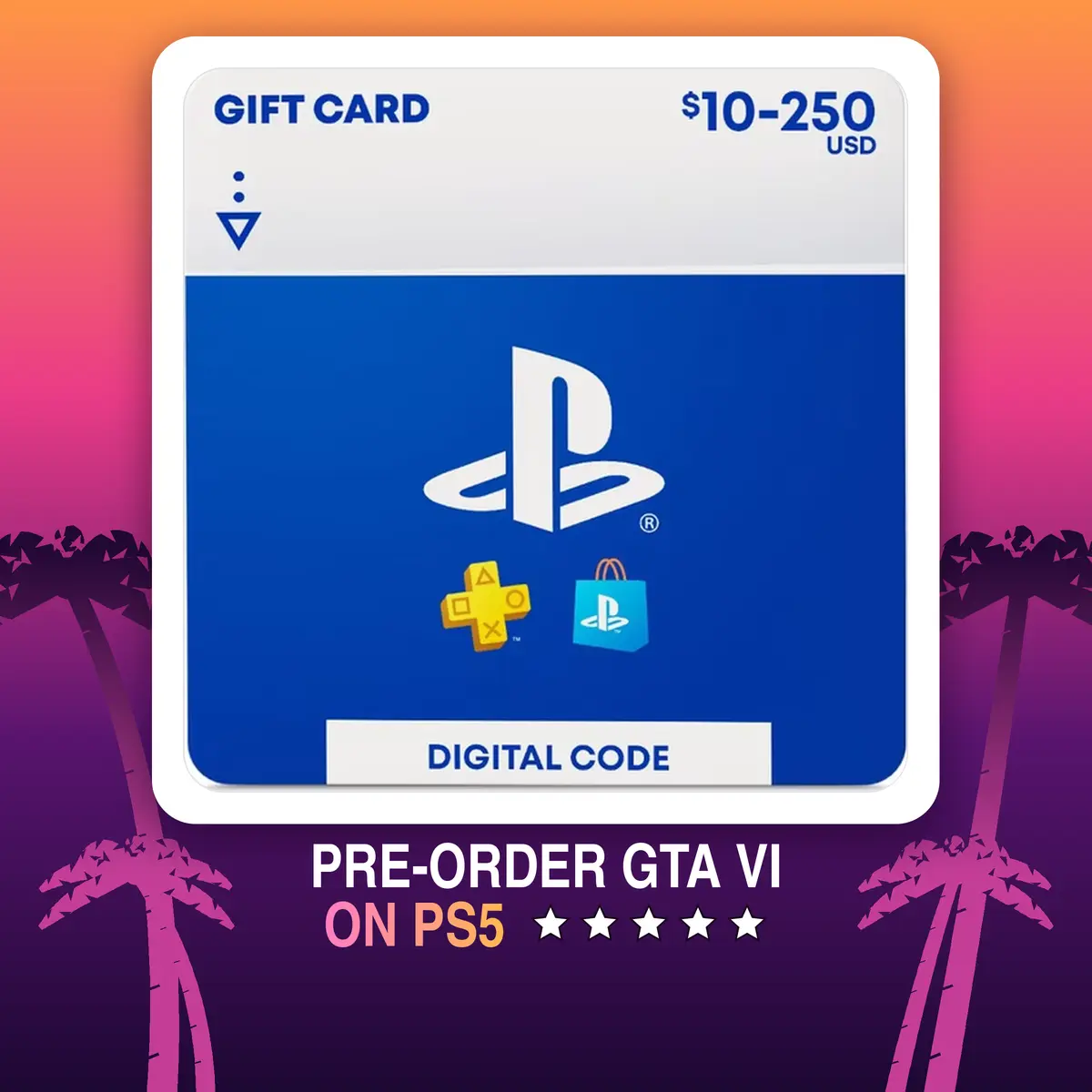 PlayStation eGift Card | PS5 & PS4 Games, PS Plus, DLC & PSN Wallet Funds