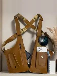 Adjustable Underarm Shoulder Bag for Men and Women Anti-theft hidden storage for mobilephone and other outdoor gear, best holiday gift