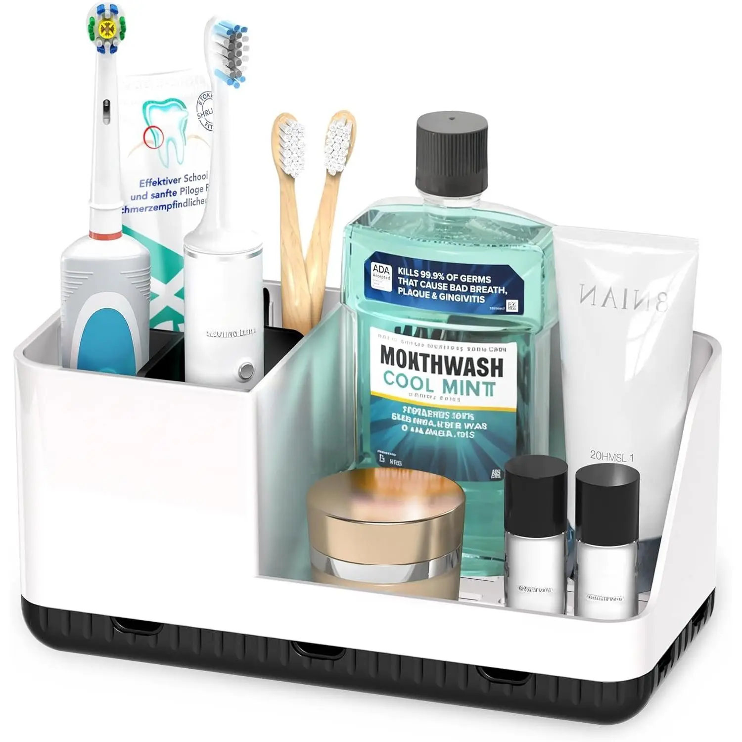 Holders for Bathroom Counter - Detachable Bathroom Organizer and Storage  and  Holder, Bathroom Decor Accessories for Countertop, Shower, Sink
