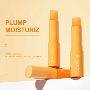 【Buy 2 Get 1 Free】Limited Edition Small Size Korean-Style Vitamin C Lip Balm - Hydrate Dry Lips, Glossy Finish, Soothing Nourishment, Smooth, Soften, Comfortable Daily Care for Adults