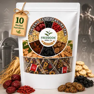 Men’s Kidney Detox Tea, Kidney Tea Herbal Formula, Ginseng Ten Treasure Tea for Men, Daily Wellness & Vitality Support, Daily Energy & Vitality Boost, Traditional Health Tea, Mulberry Herbal Formula Health Tea160g