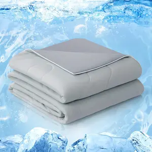EASELAND Summer Cooling Comforter – 2026 Cloud-CHILL TECH | Q-MAX 0.45+, Cool Blanket for Hot Sleepers & Night Sweats, Double-Sided Cool Design, Soft & Fluffy, Ideal for Bed, Couch, Travel & Camping, lightweight comfort