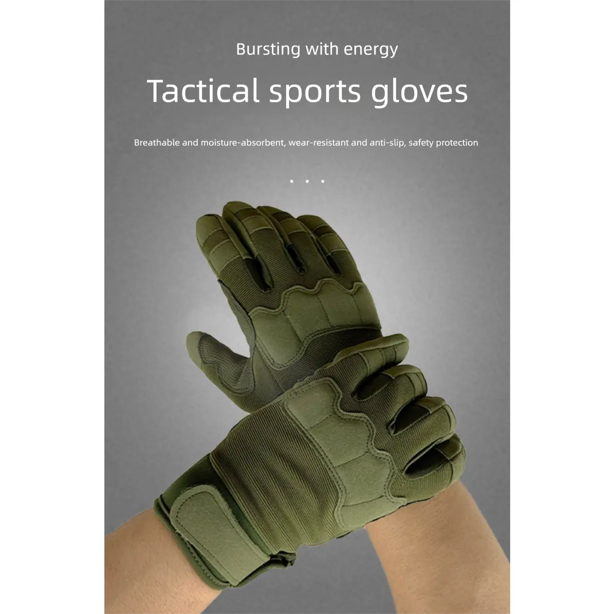 Outdoor Mountaineering Protective Gloves Rock Climbing Sports Gloves Full Finger Tactical Gloves Wear-Resistant Gloves Men's Touch Screen Gloves