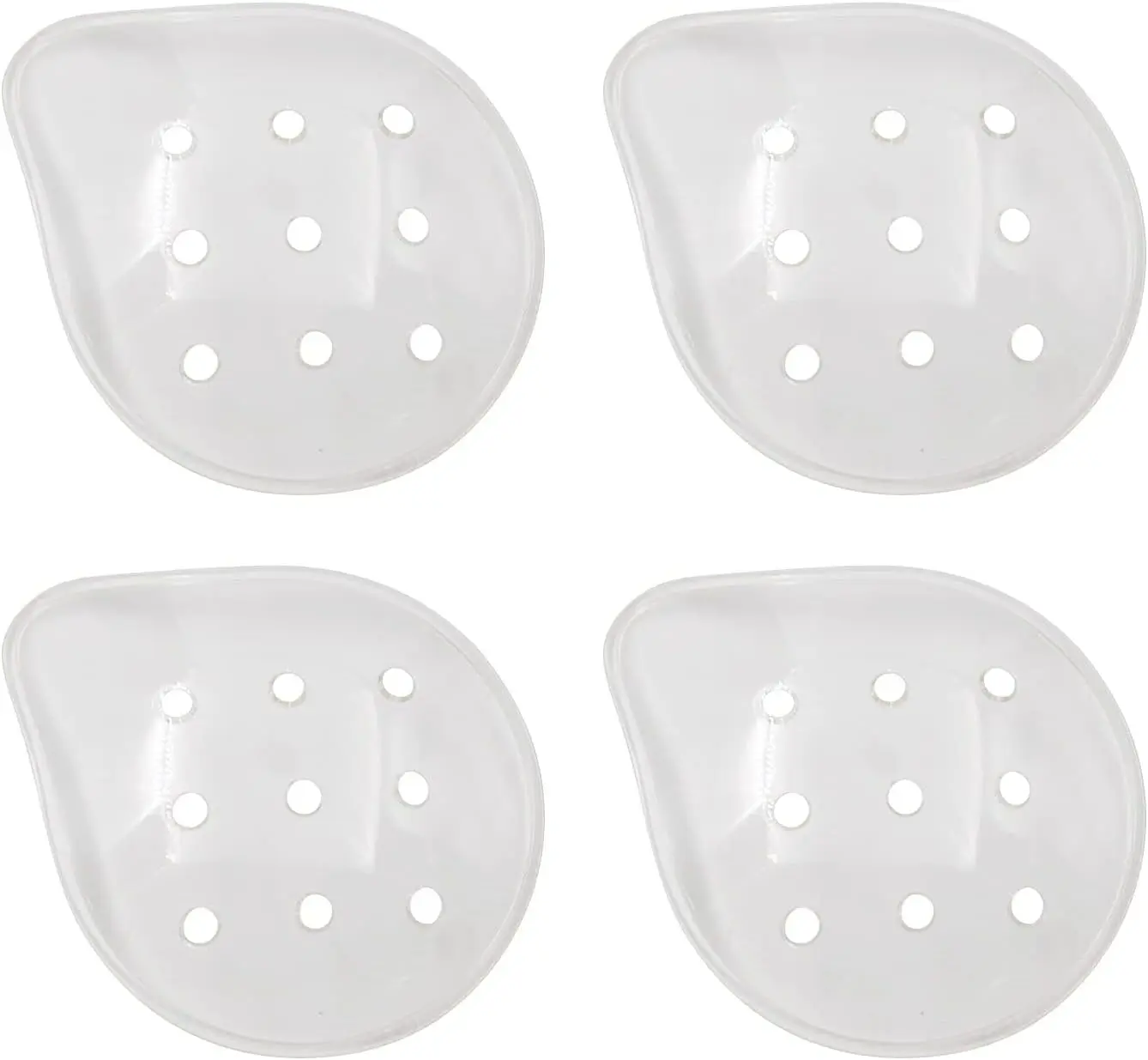 4 Pcs 9-Hole Plastic Eye Patches Breathable Comfortable Eye Protection Suitable for Children Adults, Ideal for After Eye Surgery Covering