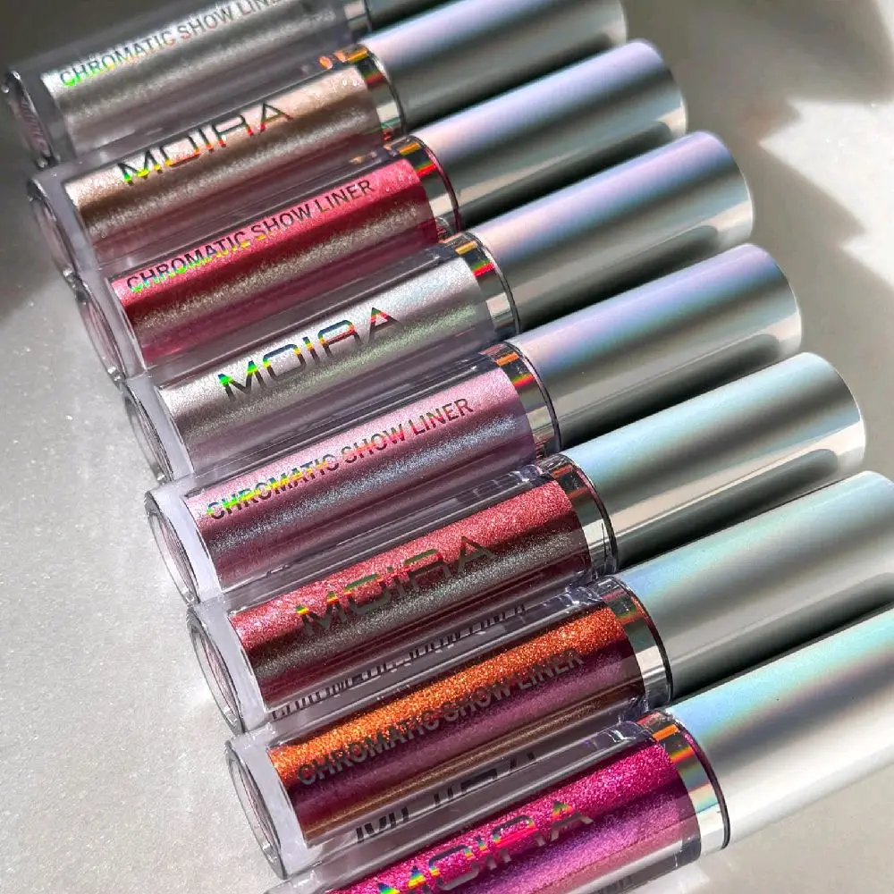 Vibrant Chrome Eyeliner Pot with Brush, Waterproof Gel Formula with a Metallic Finish, Cruelty-Free and Vegan Eye Makeup, 2.5 ml, Bold Eye Looks