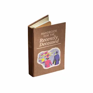 The Handbook for The Recently Deceased Book Passport Holder, Keep Your Cards and Cash Safe and Stylishly Bookish, Book Lover's Favorite, Bookworm Gifts