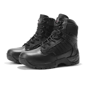 Men's NORTIV8 Tactical Work Boots - Round Toe, Cuban Heel Design