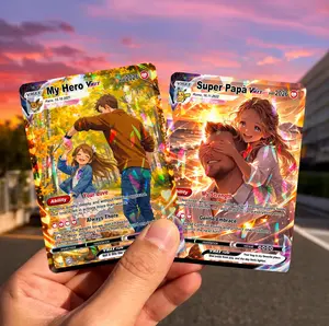 Personalized Father's Day Pokemon Card, Custom Photo Card, Gift for Dad, Birthday Gift for Him, Wedding Anniversary Gift, New Dad Gift Unique Gift for Boyfriend Husband or Loved Ones