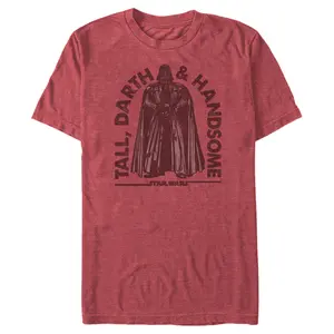 Men's Star Wars Vader Tall Darth & Handsome Arch T-Shirt