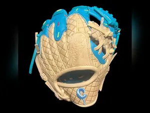 Custom Ice Cream Series 9.5” Infield Training Glove Baby Blue Drip