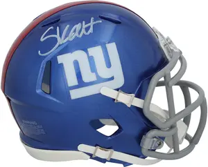 Cam Skattebo New York Giants Autographed Riddell Speed Mini Helmet - Fanatics Authentic Certified