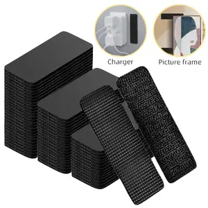 Waterproof Self Adhesive Heavy Duty Double Sided Hook and Loop Strips,Reusable Adhesive Mounting Tape Strong Stick for Wall Hanging Picture Frames Cable Organizer DIY Home Decor Office Organization.