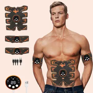 ABS Stimulator Exercise Equipment, Abdominal Trainer USB Rechargeable Abdominal/Arm/Leg Equipment, Stomach Body Sculpting Tool, Home Office Fitness Strength Training Equipment for Men and Women, Muscle Stimulator, Body Sculpting Machine