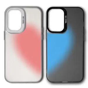 Red and Blue Heart Personalized Magnetic Phone Case, Durable Protective Accessory for iPhone 11-17 Pro Max/Plus, Samsung S22-S25 Ultra - Shockproof Cover, Couple Gift