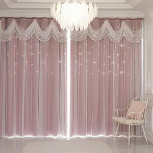 1pc European Style 100%Blackout Curtains, Window Curtain, Sunlight Blocking Drapes for Living Room & Bedroom, Casual Home Decor, Fashionable Seasonal Decoration