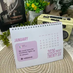 The End Of A Year Wall Calendars 2026 , Music Lyrics Inspired Calendar 2026, Quote Wall Calendars 2026