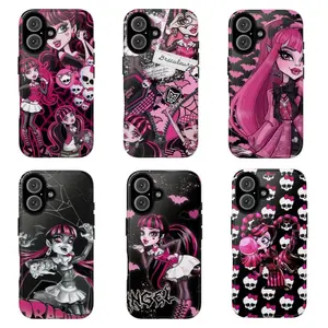 Draculaura -Monste3- High Gothic Sweet - Cool Phone Case |Compatible for iPhone 17Air 16Promax 15 14 13 12 11 and for Samsung S21-S25| Edgy & Cute Phone Covers for Fans anime cover