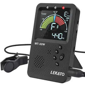 LEKATO MT-3200W Metronome Tuner, Tone Generator Tuners, Rechargeable 3 In 1 Digital Metronome with Vocal Count, for Guitar, Bass, Violin, Ukulele, Chromatic, Clarinet, Trumpet, Flute, All Instruments