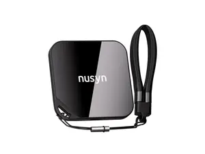 Nusyn NSP33 1TB Magnetic Portable SSD, Up to 2000MB/s, USB-C, USB 3.2 Gen 2x2, Aluminum+Glass Housing, Supports iPhone 15/16/17 Pro & Pro Max ProRes HDR Recording, Compatible with Tablets, Computers, Smartphones, PC - Black