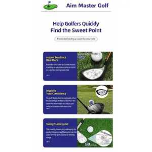 Aim Master Golf Club Impact Sticker Tape