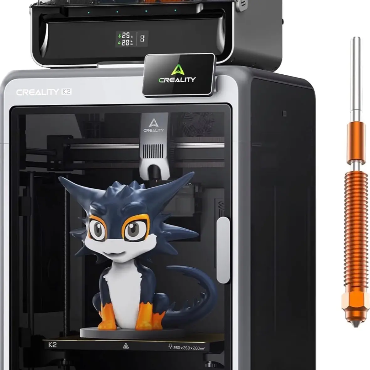 Creality K2 Combo (A) 3D Printer, Multicolor Printing via CFS Technology, 600mm/s High-Speed Printing