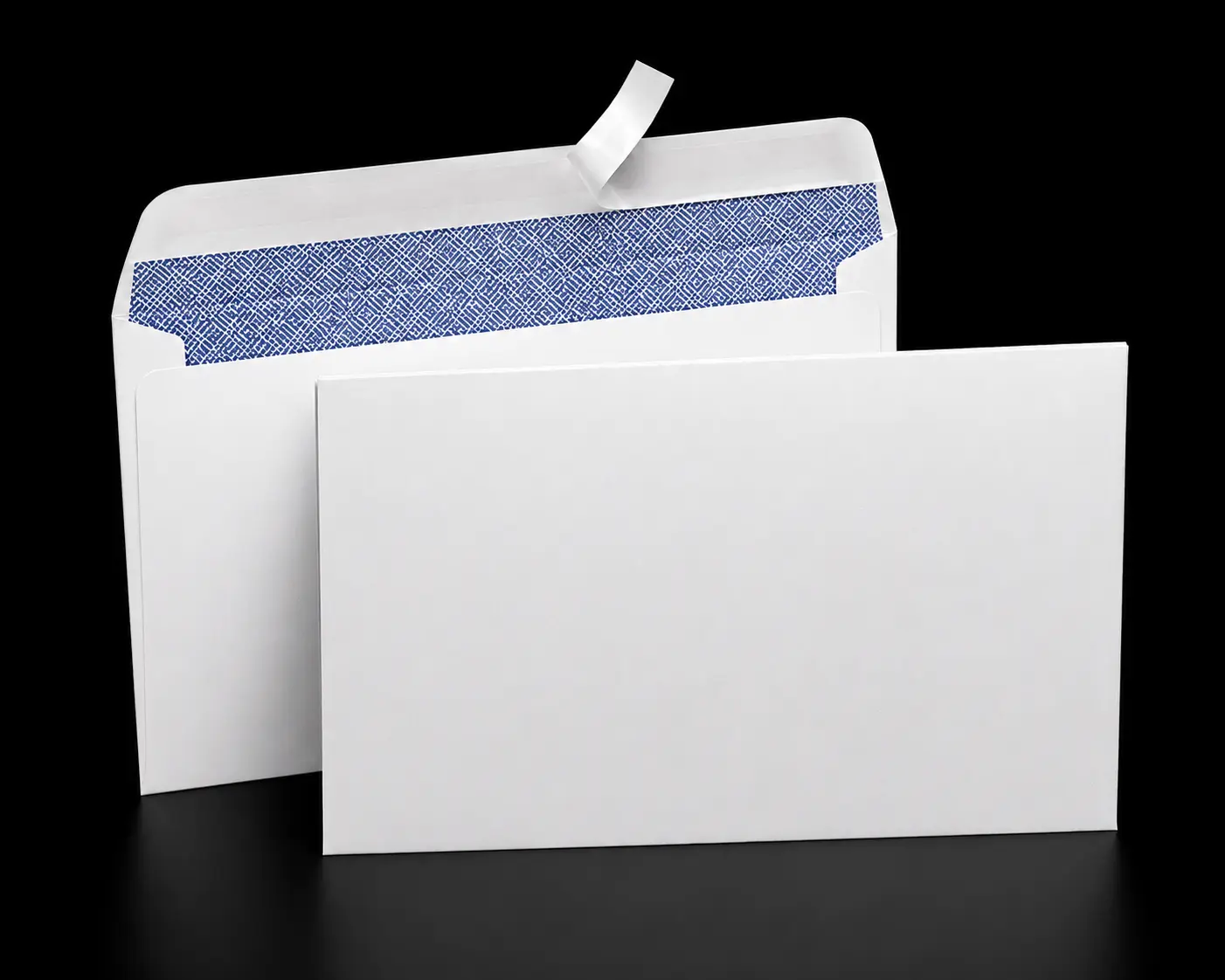 #6 3/4 Security Tinted Self Seal Envelopes, White Business Mailing Envelopes for Home Office, Peel and Seal Letter Envelopes, 100 Pack