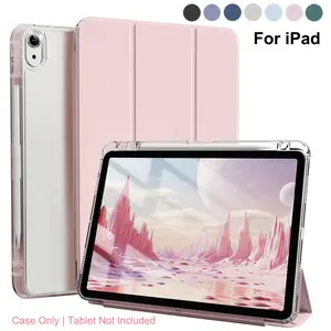 Clear hard back cover for 2022 iPad 11th generation (A16) 11-inch and 10.9-inch models with pen slot.