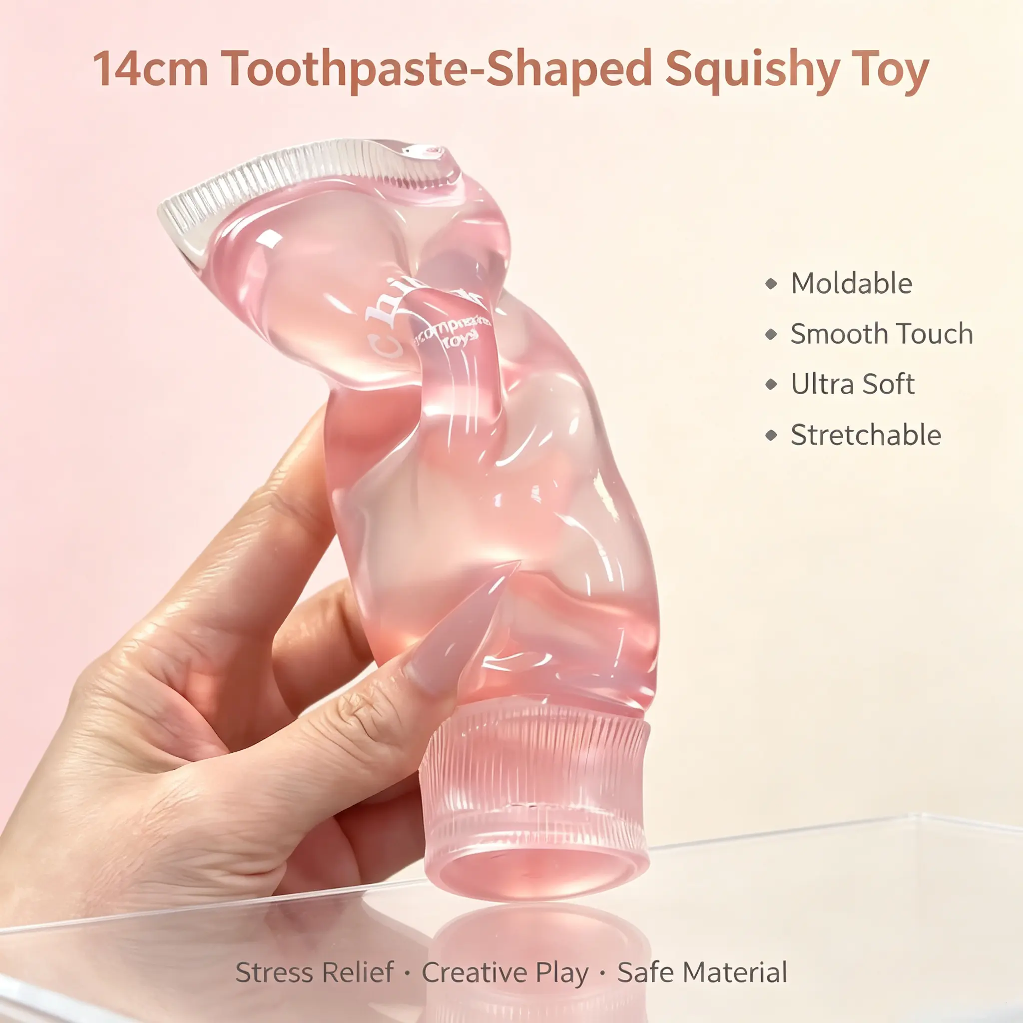 Realistic Stretchy Toothpaste Squishy Squeezer - Ultra-Soft ThinSkin, Moldable Unisex Stress Relief Fidget Toy for Grown Ups (Above 6), Portable Office Decor, Ideal Party Favor & Holiday Gift, Toys For Grown Ups, Squishies