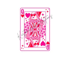 Queen Of Hearts Q • T-shirt Tee Shirt Comfortable Unisex Top Graphic Sublimation Stylish