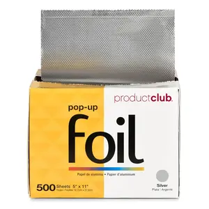 Product Club Silver Pop-Up Hair Foil - 5" x 11" - 500ct
