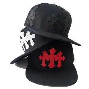 Trending 2026 Triple Cross Trucker Hat, Men & Women Snapback Hat Breathable Adjustable Size 54-60cm, Streetwear Hip Hop Style, Gift Idea