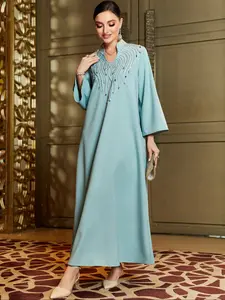 New Arab Long Dress, Arabian Dress for Travel & Vacation, Stylish Arabic Clothing, Classy Modest Dresses, Perfect for Holiday, Comfortable and Elegant Design