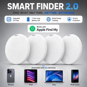 GPS Tracker for Cars, Mini Smart Tracker Device, No Subscription No Monthly Fee, Hidden GPS Locator with Global Coverage, Anti-Lost Tracker for Vehicles, Keys, Kids, Dogs & Luggage, Works with Apple Find My