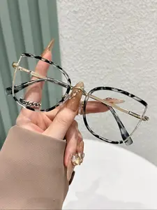 Cat Eye Frame Eyeglasses, Anti-blue Light Eyeglasses for Women & Men, Fashion Eyeglasses for Work, Daily Clothing Decor, Perfect for Student Daily Use, Stylish Glasses, Stylish Trendy Eyewear, High Quality Eyeglasses