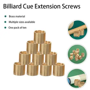 Brass Threaded Column Ball Tip, Billiard Cue Head Repair Parts, Gift for Billiards Enthusiasts, Durable Brass Material