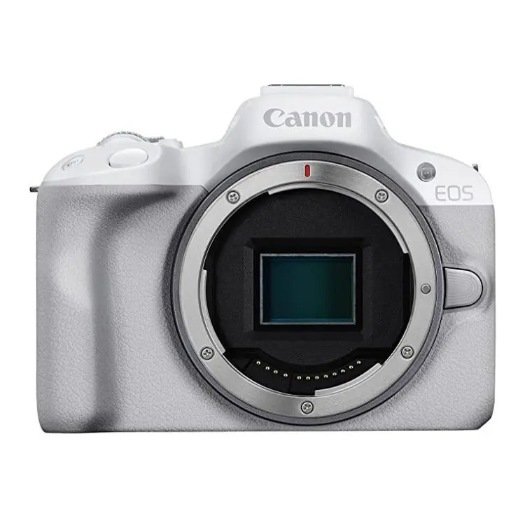 Canon EOS R50 Wireless Compact Digital Mirrorless Vlogging Camera with 24.2 Megapixel CMOS Sensor, Touchscreen, USB Connectivity (White)