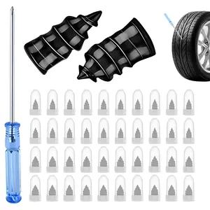 Tire Patch Repair Kit, 40/60-Piece Self-Service Vacuum Rubber Plug Car Repair Tool, Automotive Maintenance Tool for Multi-Vehicle Quick Puncture Fix