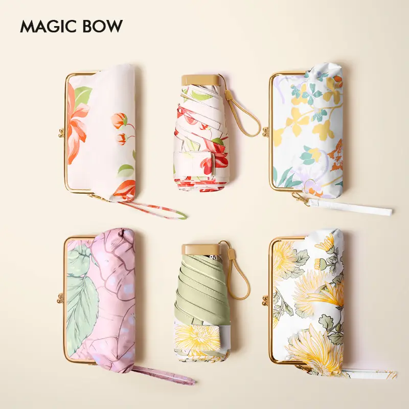 Popular sun protection umbrellas, elegant and compact, sun protection portable small umbrellas, mini sun protection umbrellas for women, suitable for both sunny and rainy days