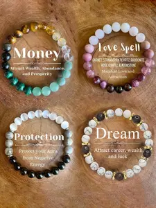 Energy Beaded Bracelet, Unisex Fashionable Beaded Bracelet, Adjustable Bracelet for Women & Men, Trendy All-match & Exquisite Jewelry for Birthday Gift, Stackable Bracelets